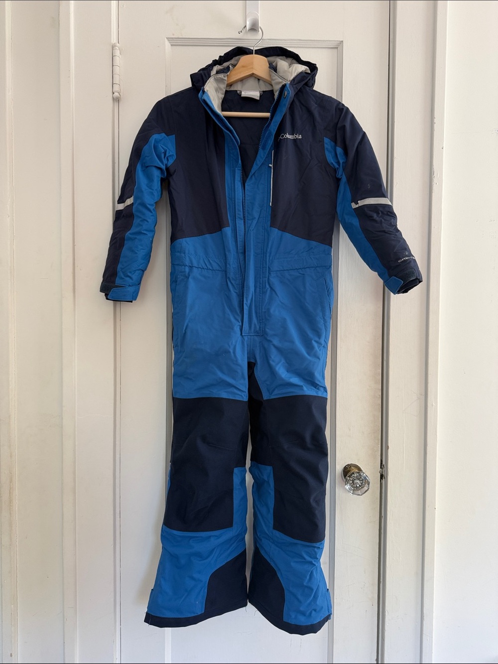 Columbia Blue and Navy Kids' One-Piece Snowsuit, Buga II